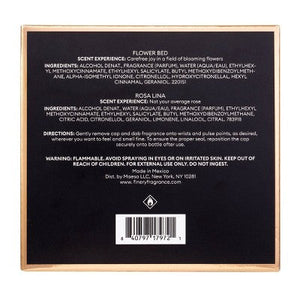 fine'ry. Mini EDP Duo Rosa Lina + Flower Bed 2pc - Imperfect Box