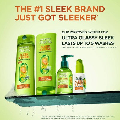 Garnier Fructis Sleek & Shine Shampoo 33.8 fl oz - Imperfect Container