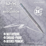 NYX Professional Makeup Bridgerton Royal Epic Ink Glitz Waterproof Metallic Eyeliner Glitzed In Silver 0.03 fl oz - Imperfect Box