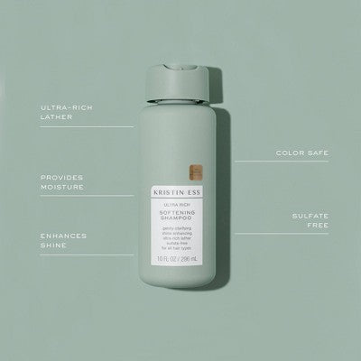 Kristin Ess Softening + Moisturizing Shampoo Sulfate Free Vegan and Color Safe