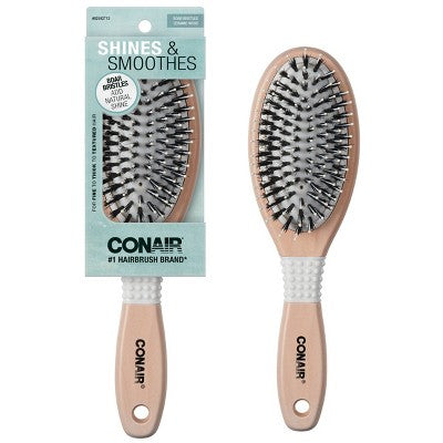 Conair-Ceramic-Wood-Nylon-&-Boar-Bristle-Cushion-Hair-Brush-Imperfect-Box-Paddle-Hairbrushes
