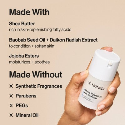 Honest Beauty Deep Hydration Face Cream with Shea Butter 1.7 fl oz - Missing Box