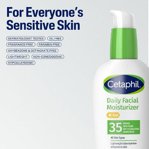 Cetaphil Daily Face Moisturizer with SPF 35 Sunscreen 3 fl oz - Imperfect Box