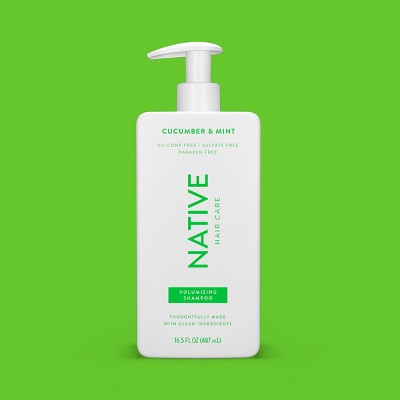 Native Vegan Cucumber & Mint Natural Volume Shampoo 16.5 fl oz