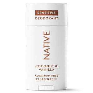 Native Sensitive Solid Deodorant for Women & Men Coconut & Vanilla 2.65oz - Imperfect Container