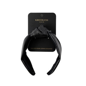 Kristin-Ess-The-Luxe-Vegan-Leather-Headband-Black-New-Hair-Accessories