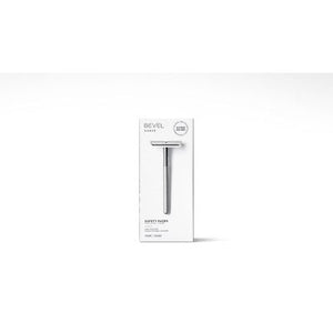 Bevel Mens Safety Razor with 10 Double Edge Blade Refills