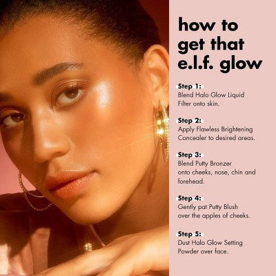 e.l.f. Halo Glow Liquid Filter Highlighter 3.5 Medium 1.06 fl oz