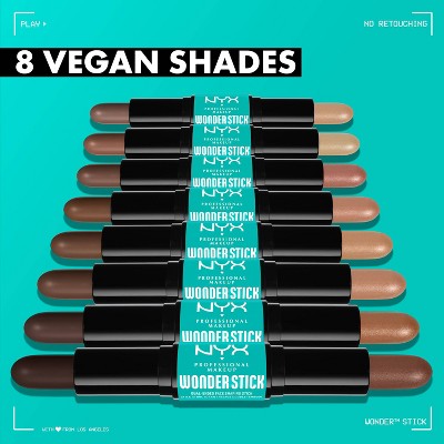 NYX Professional Makeup Wonder Stick 2-in-1 Highlight & Contour 04 Medium 0.28oz - Imperfect Box
