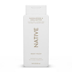 Native Body Wash for Men & Women Sandalwood & Shea Butter 18 fl oz