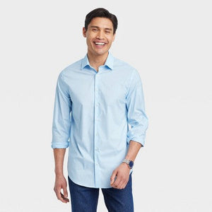 Goodfellow & Co Men's Performance Button Down Dress Shirt Long Sleeve