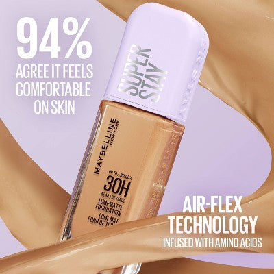 Maybelline Super Stay Up to 30HR Wear Lumi-Matte Liquid Foundation 250 1 fl oz - Imperfect Container