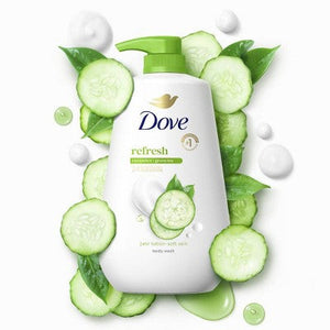 Dove Beauty Refresh Body Wash Pump Cucumber & Green Tea 30.6 fl oz