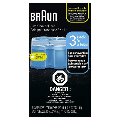 Braun Clean & Renew Refill Cartridges for Clean & Charge Systems 3-Pack