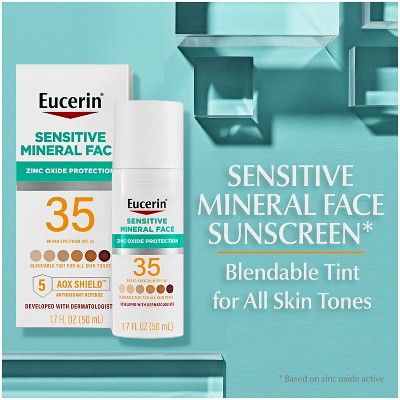 Eucerin Sensitive Tinted Mineral Face Sunscreen SPF 35 1.7 fl oz