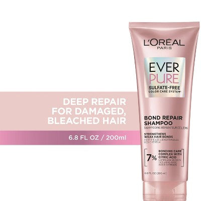 L'Oreal Paris EverPure Sulfate Free Bond Repair Color Care Shampoo 6.8 fl oz
