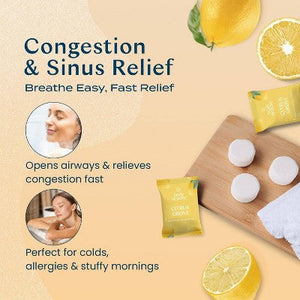 Body Restore Shower Steamers with 100% Natural Essential Oil Citrus 6ct