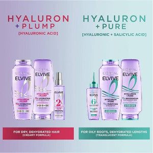 L'Oreal Paris Elvive Hyaluron Pure Rehydrating Conditioner for Oily Hair 28 fl oz
