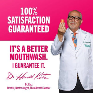 TheraBreath Anticavity Fluoride Mouthwash Sparkle Mint 33.8 fl oz