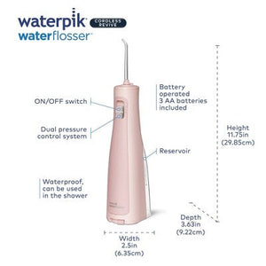 Waterpik Cordless Revive Water Flosser Blush Pink