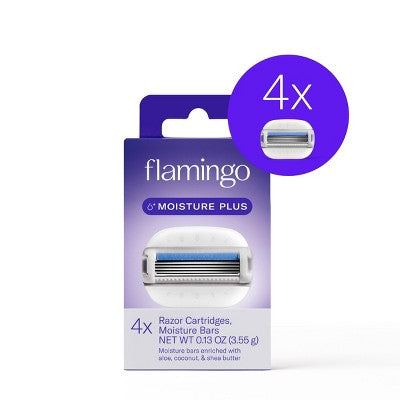 Flamingo-Moisture-Plus-Women's-Razor-Blade-Refills-4ct-Razors-&-Razor-Blades
