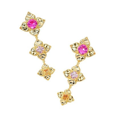 Kendra Scott Lily Mix 14K Gold Over Brass Statement Earrings