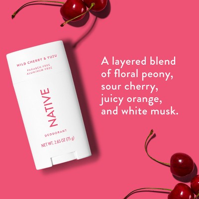 Native Solid Deodorant Wild Cherry; Yuzu 2.65oz
