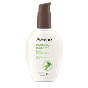 Aveeno Positively Radiant Daily Face Moisturizer SPF 15 4oz Imperfect Box