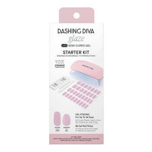 Dashing-Diva-Glaze-Semi-Cured-Gel-Nail-Polish-Strips-Starter-Kit-Powder-Pink-32ct-Nail-Art-Kits-&-Accessories