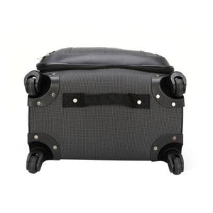 Skyline 24" Medium Checked Softside Luggage Spinner Suitcase Zip Closure