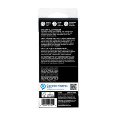 Tweezerman No Slip Wide Grip Slant Tweezer
