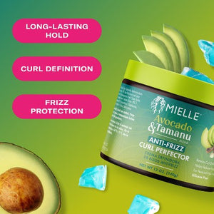 Mielle Organics Avocado & Tamanu Anti-Frizz Curl Perfector 12oz - New