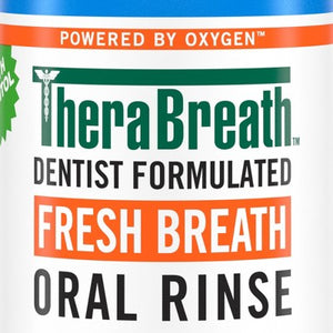 TheraBreath Fresh Breath Mouthwash Alcohol Free Icy Mint 16 fl oz