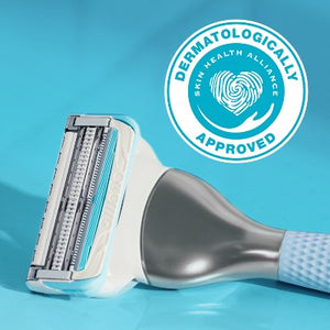 Venus for Pubic Hair & Skin Women's Razor + 2 Razor Blade Refills