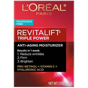L'Oreal Paris Revitalift Triple Power Anti-Aging Face Moisturizer 1.7oz - Missing Box