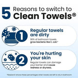 Clean Skin Club Disposable Face Towel for Improved Skin XL 50ct - New