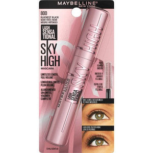 Maybelline Lash Sensational Sky High Mascara Washable Blackest Blk 0.24 fl oz - Imperfect Box