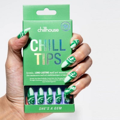 Chillhouse Chill Tips Press-On Fake Nails She’s a Gem 24ct
