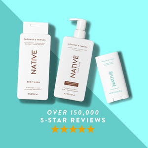Native Solid Deodorant for Women & Men Jasmine & Cedar Aluminum-Free 2.65oz
