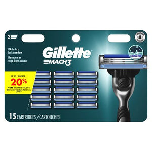 Gillette Mach3 Men's Razor Blade Refills 15ct