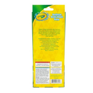 Crayola Body Wash Bath Pens Unscented 3-Pack 6 fl oz