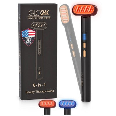 GLO24K-6-in-1-Beauty-Therapy-Wand-for-Face,-Eyes,-and-Neck-Skin-Care-Tools
