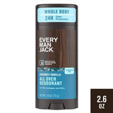 Every Man Jack All Over Solid Deodorant Coconut + Vanilla 2.6oz