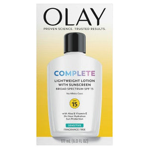 Olay Complete Face Lotion Moisturizer with Sunscreen Sensitive Skin SPF 15 6 fl oz - Missing Box