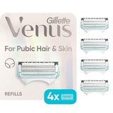 Venus for Pubic Hair & Skin Women's Razor Blade Refills 4ct - Missing Box