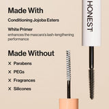 Honest Beauty Extreme Length Mascara + Lash Primer 0.81 fl oz/3pk - New