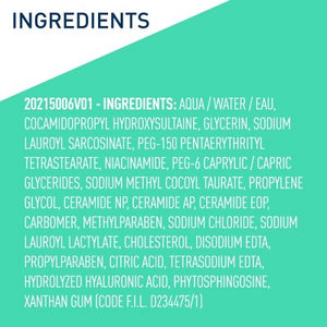 CeraVe Foaming Face Wash with Hyaluronic Acid and Niacinamide for Oily Skin 16 fl oz - Small Amount Missing
