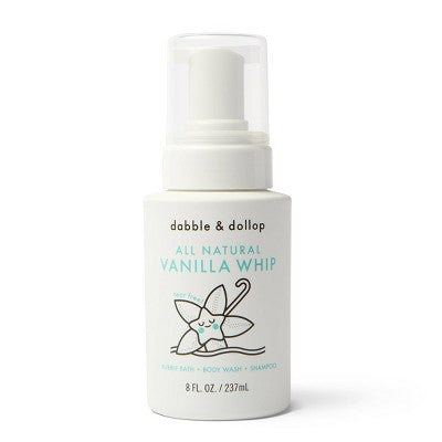 Dabble-&-Dollop-Kids-3-in-1-Shampoo,-Body-Wash-&-Bubble-Bath-Vanilla-Whip-10-fl-oz-New-Body-Wash