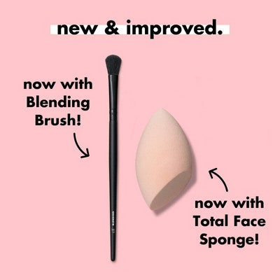 e.l.f. Full Face Eye Makeup Brush Set With Travel Case 12pc