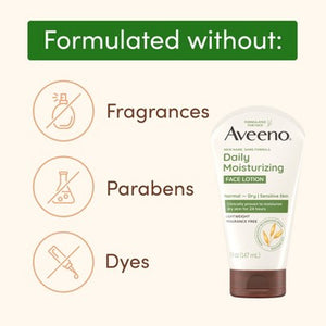 Aveeno Daily Moisturizing Prebiotic Oat Face Cream for Dry Skin 5fl oz - Imperfect Container